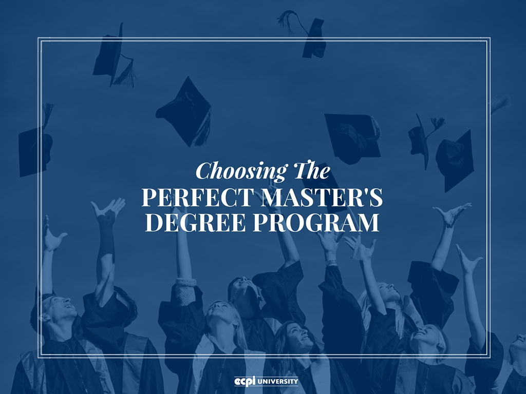 choosing a master's degree program
