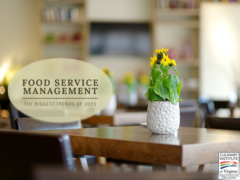 Food service management trends 2015