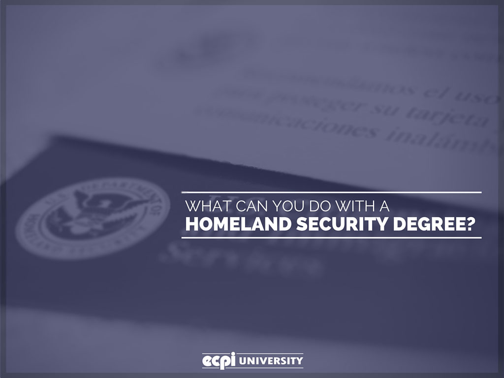 what can you do with a homeland security degree?