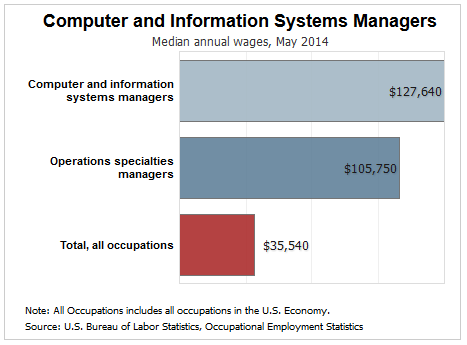 computer and information systems managers salary