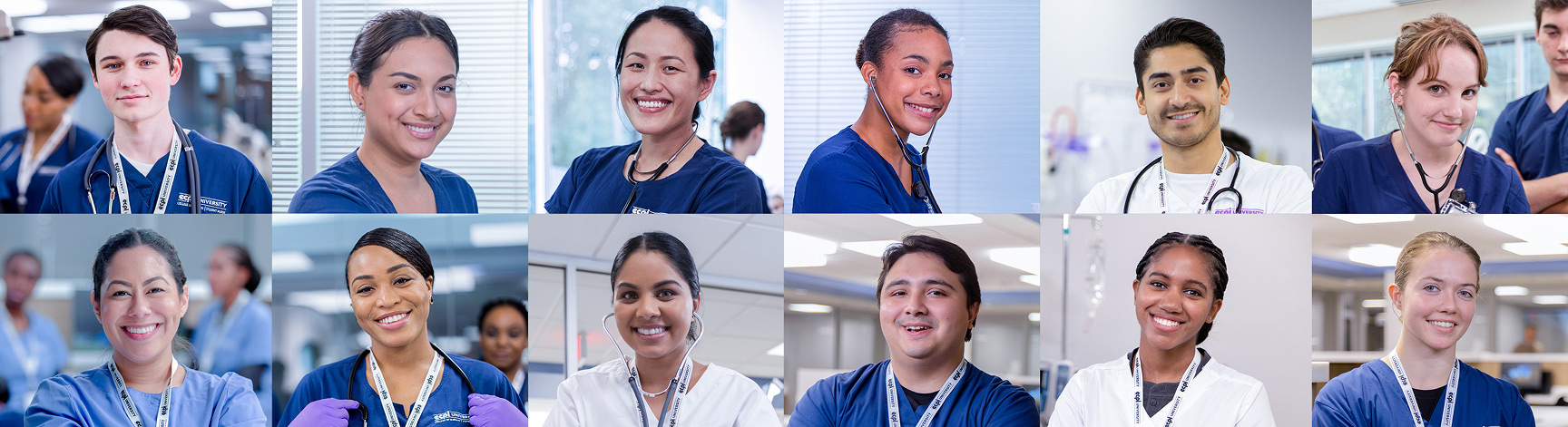 Collage of ECPI University nursing students