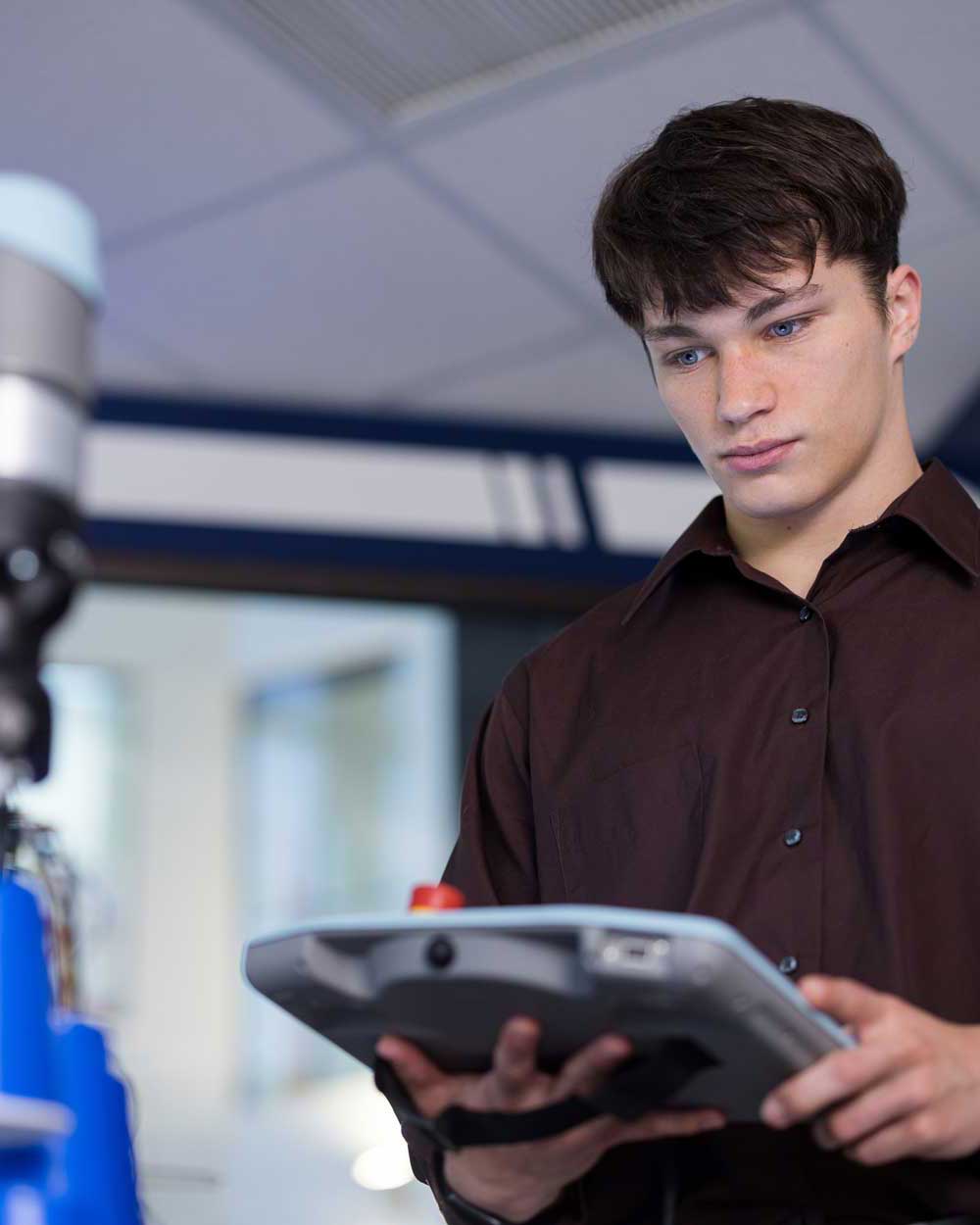 Mechatronics lab workspace