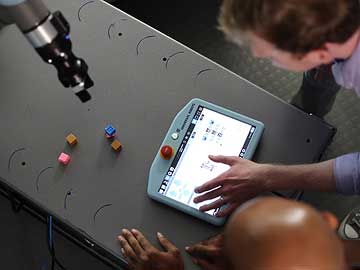 Engineering technology student participating in hands-on training