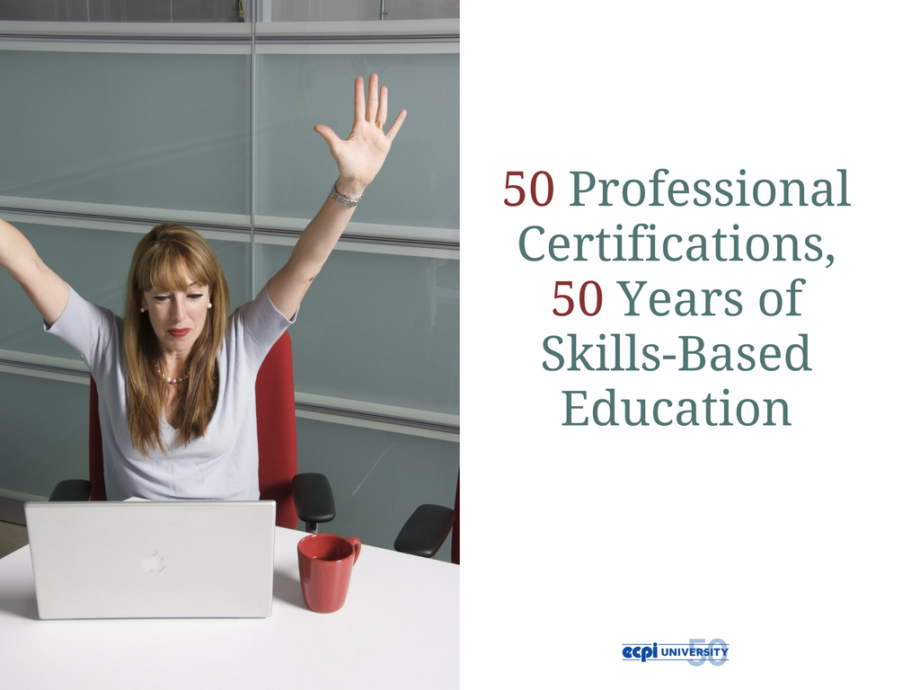 50 Professional Certifications for 50 Years of Skills-Based Education