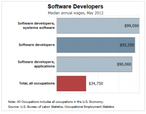 How much does a software developer make?