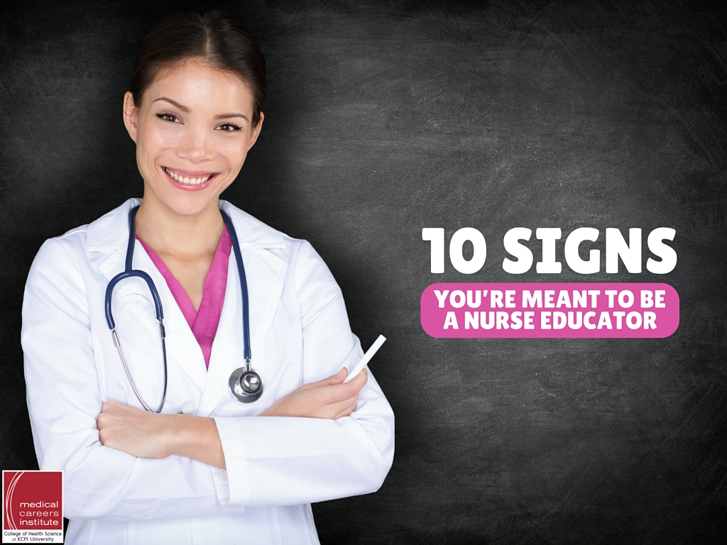 be a nurse educator