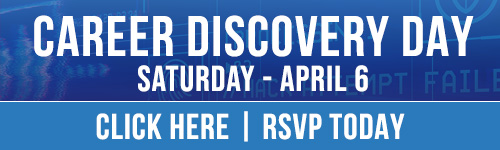 Career Discovery Day April 6th. Click here to RSVP