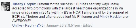 ECPI University Facebook Comment 