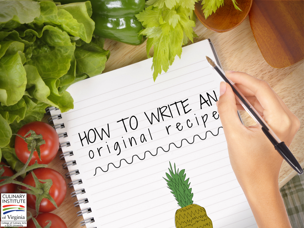 How to write an original recipe