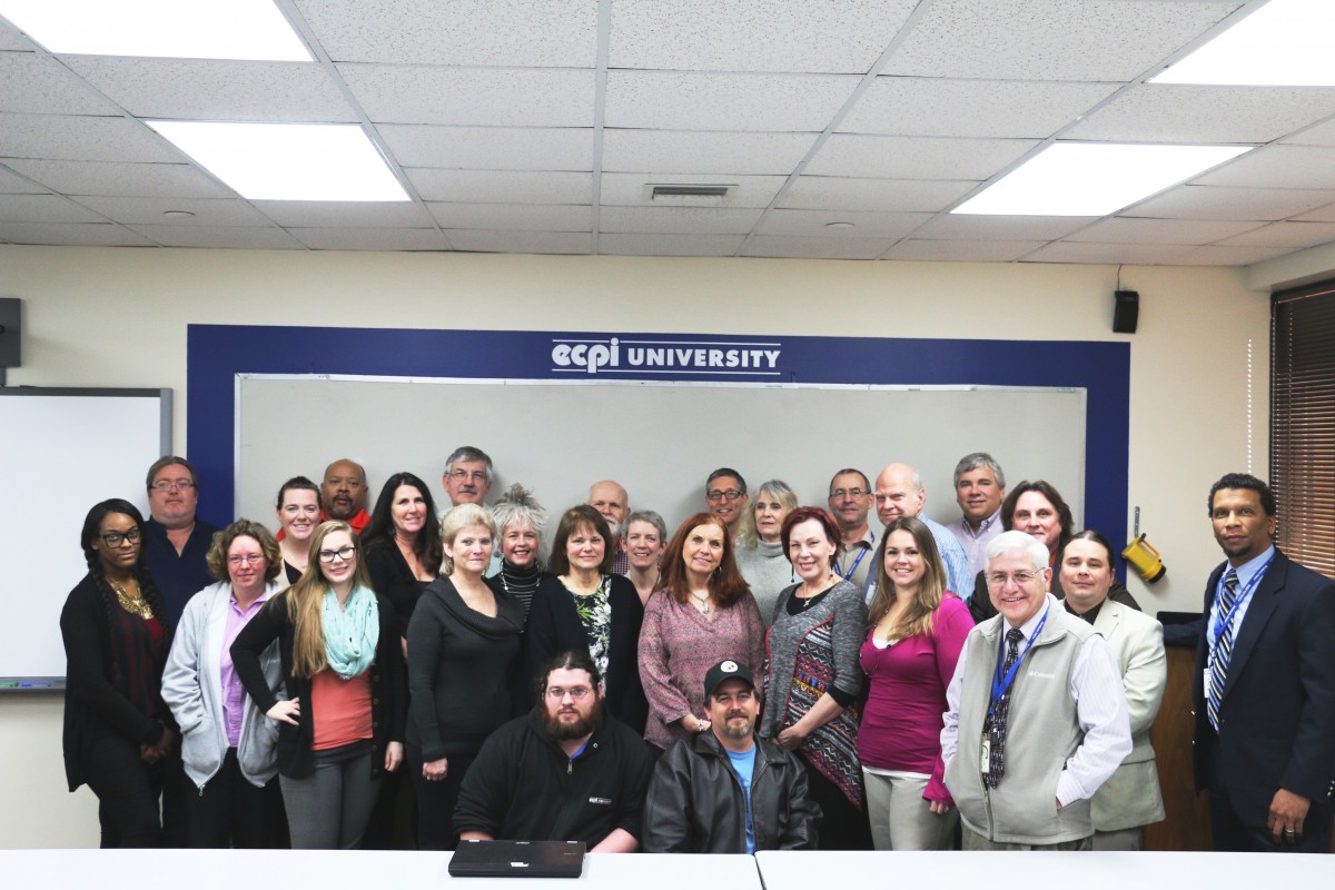 ECPI University group shot wiith Kathi Turner