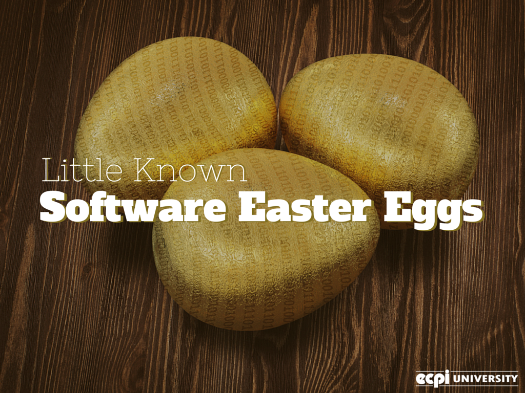 Little Known Software Easter Eggs