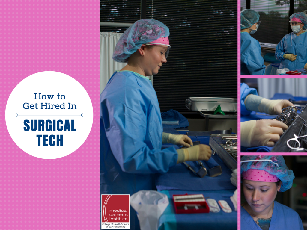 How to get hired in the surgical technology field