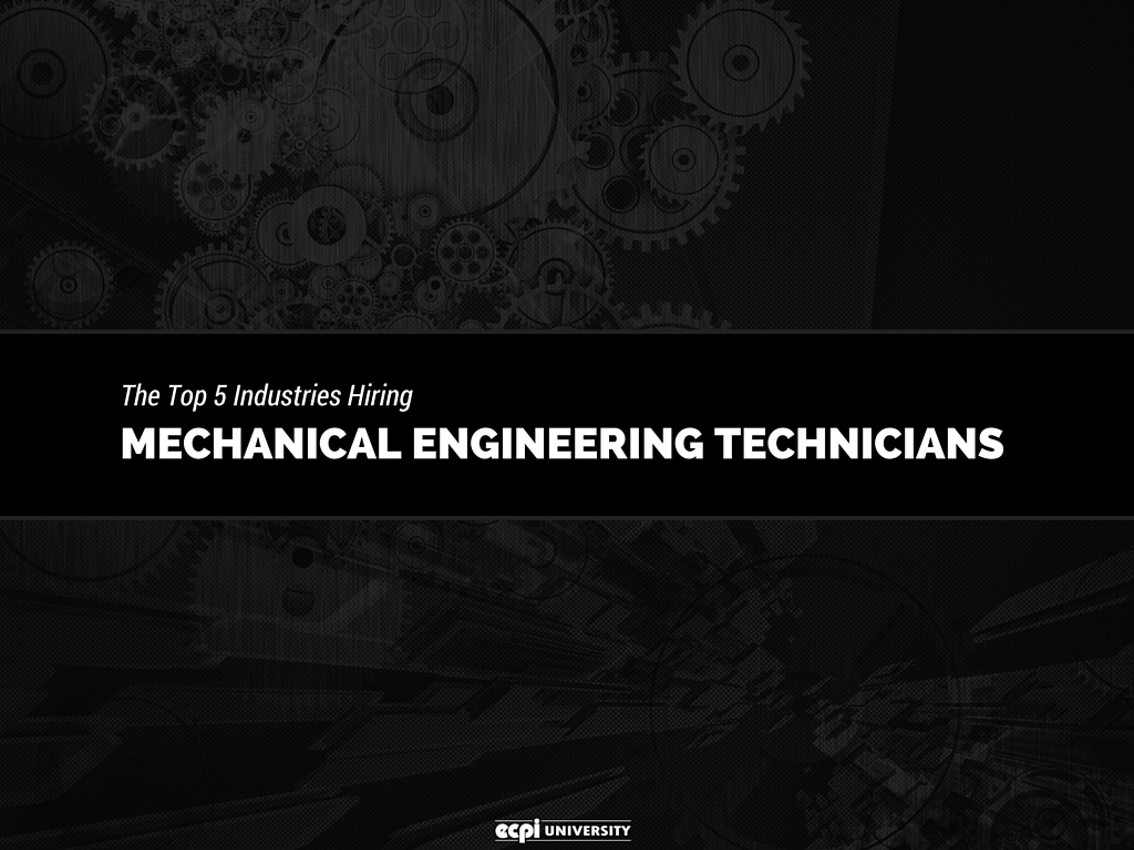 industries hiring mechanical engineering technicians