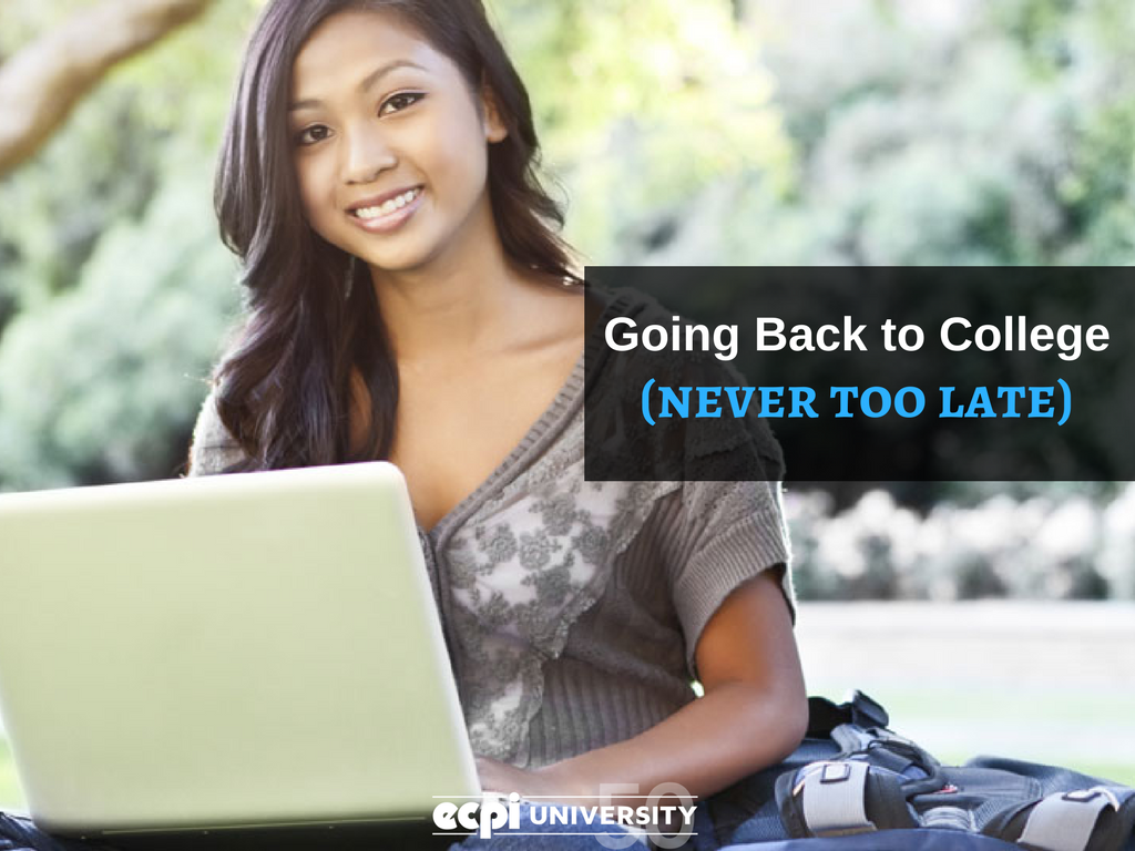 Itâs Never Too Late to go Back to College