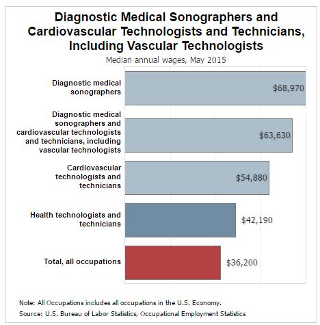 Diagnostic Medical Sonography Pay via the BLS | ECPI University