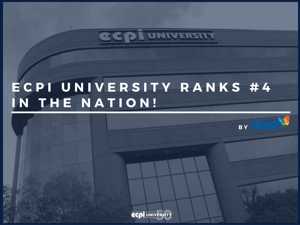 ECPI University Ranked #4 in the Nation for Enrollment Gains by MSN Money