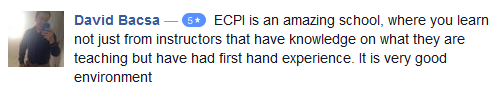 ECPI Review from David Bacsa