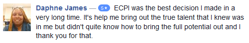 ECPI was the best decision I made in a very long time
