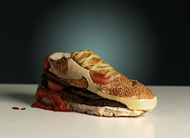 nike air max hamburger sneakers