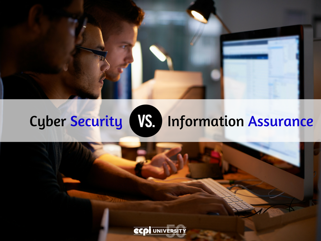 Qual é a diferença entre segurança cibernética e garantia de informações?