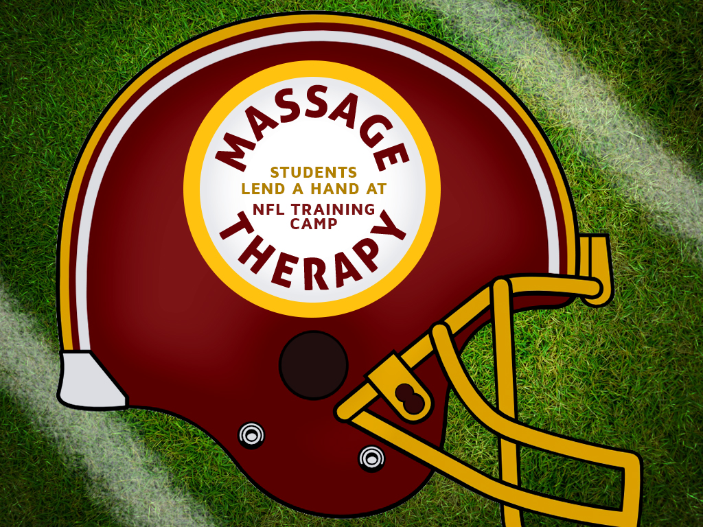 Massage Therapy Students Lend a Hand at NFL Training Camp