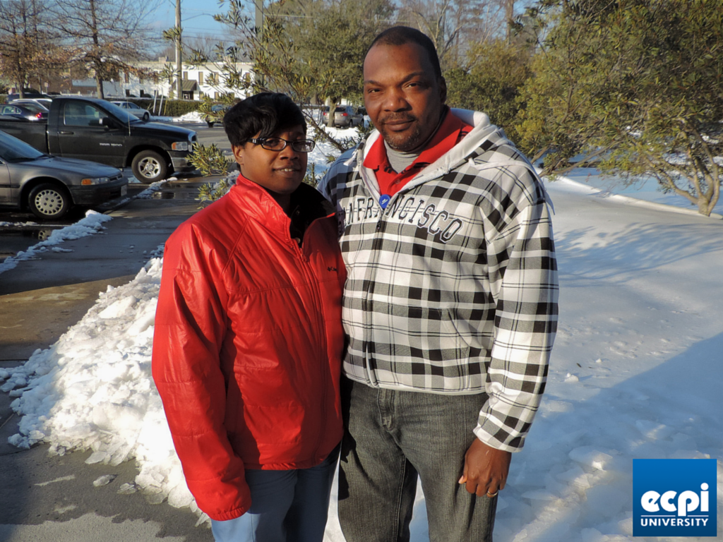 ECPI Virginia Beach students trek 60 miles in the snow