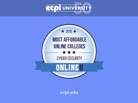 ECPI University Ranked one of the most affordable online cyber security degree programs!
