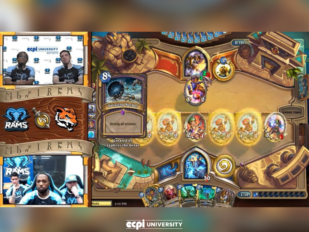 Hearthstone Match Lost to Rochester in Epic Battle, ECPI University Rams Prepare for their Next Game